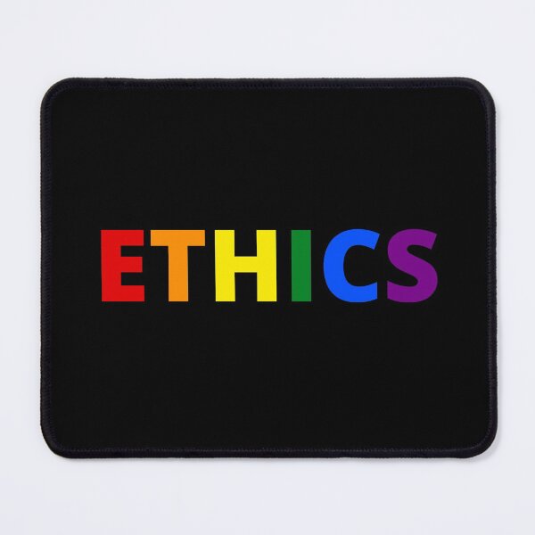 Item preview, It's a matter of ETHICS - Love human pride, human rights, rainbow pride flag designed and sold by forthecatssake.