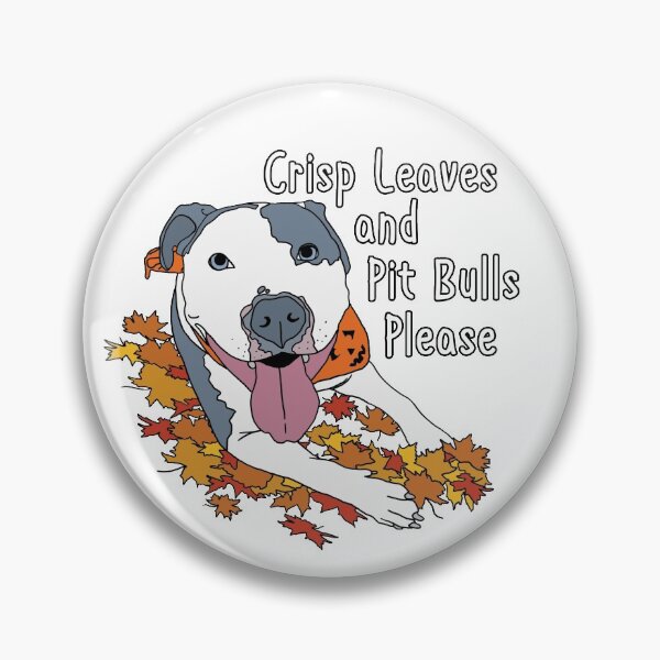 Item preview, Autumn dog, Fall Pit bull, Crisp Leaves and Pit Bulls Please designed and sold by bluenoseprints.