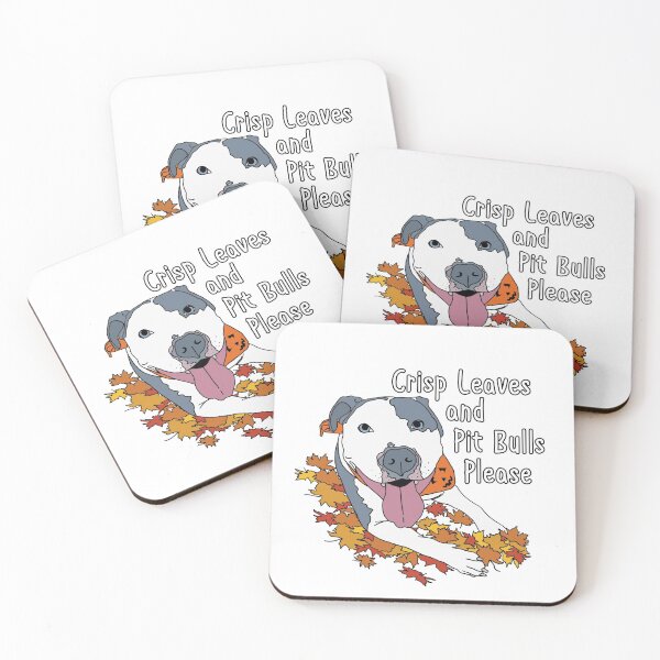 Item preview, Autumn dog, Fall Pit bull, Crisp Leaves and Pit Bulls Please designed and sold by bluenoseprints.