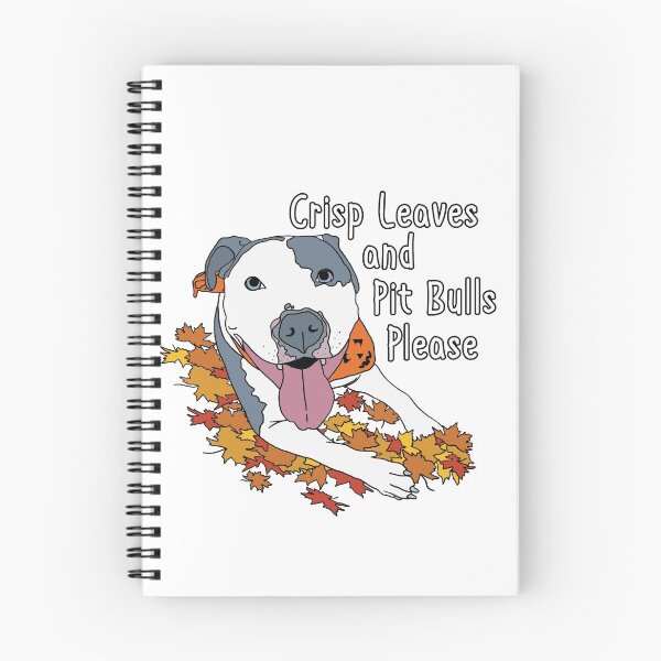 Item preview, Autumn dog, Fall Pit bull, Crisp Leaves and Pit Bulls Please designed and sold by bluenoseprints.