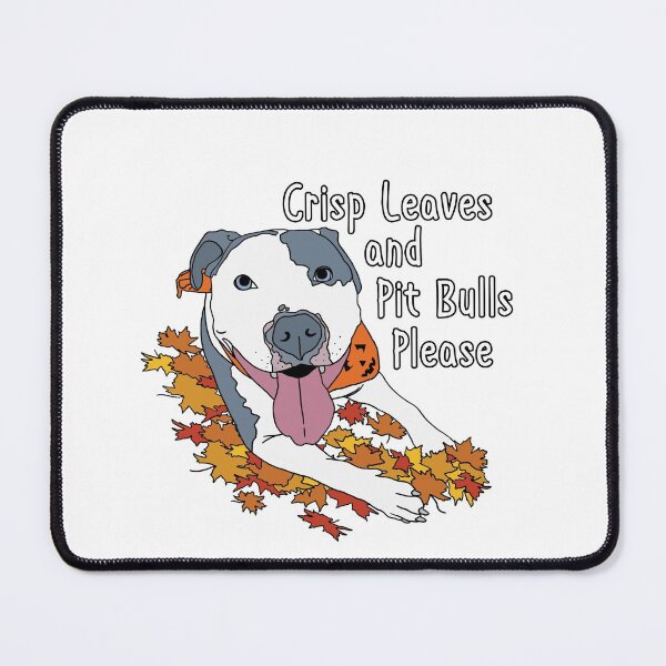 Item preview, Autumn dog, Fall Pit bull, Crisp Leaves and Pit Bulls Please designed and sold by bluenoseprints.