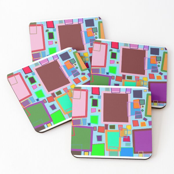 Item preview, Many colorful sqaures pattern designed and sold by kholdaway21.
