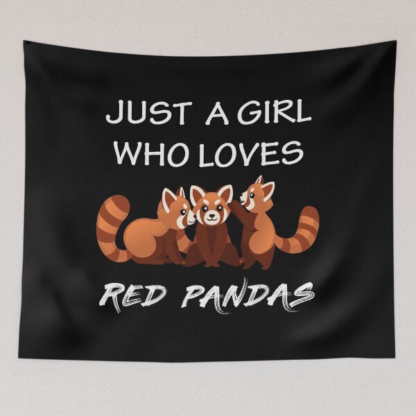 Item preview, Just A Girl Who Loves Red Panda designed and sold by sprintmoon.