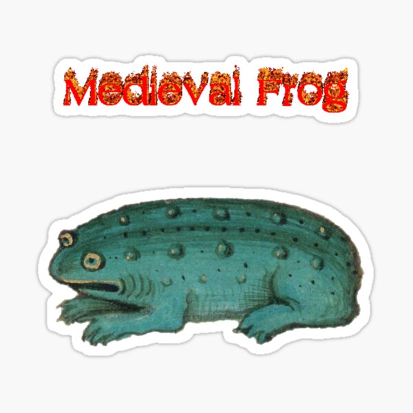 Vista previa del artículo con la obra «rana medieval», diseñado y vendido por tetristime.