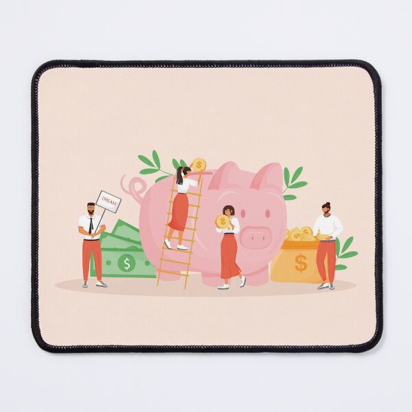 Item preview, Money Savings - Pig, coins and dreams designed and sold by ZDreamers.
