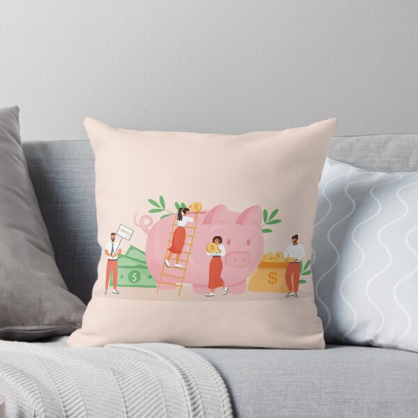 Item preview, Money Savings - Pig, coins and dreams designed and sold by ZDreamers.