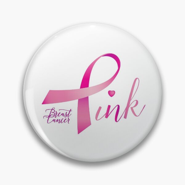 Item preview, Breast Cancer Pink Ribbon with Heart designed and sold by WearWolfDesigns.