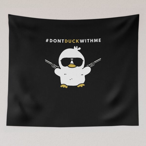 Item preview, Funny Duck - Dont Duck with me - Funny Duck with Gun designed and sold by CircaModern.