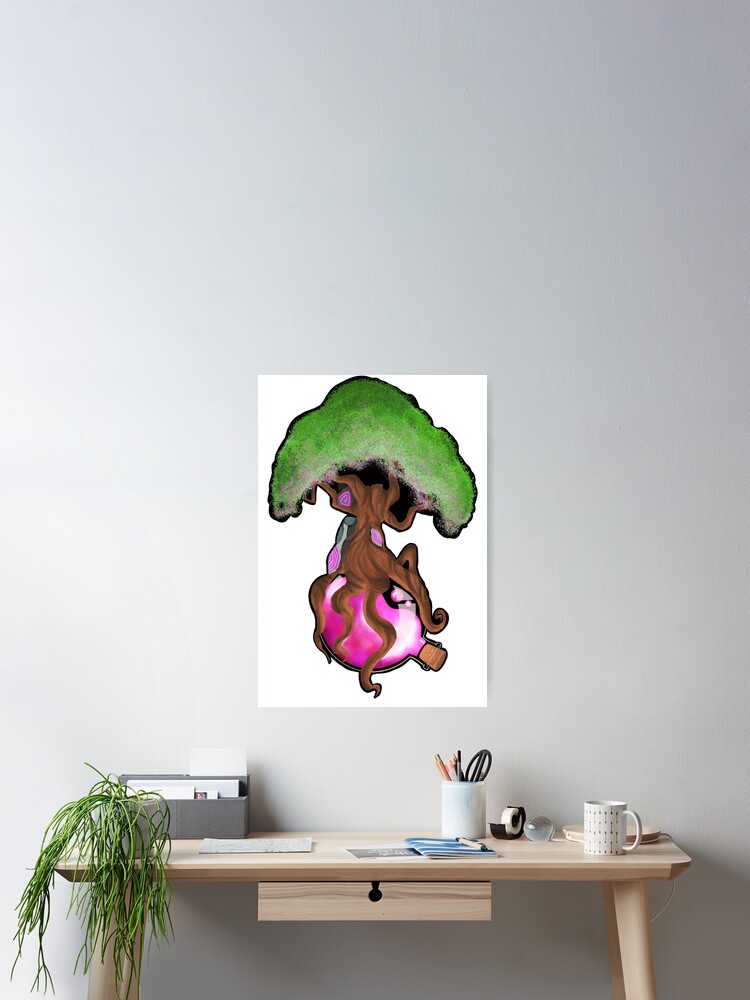 Thumbnail 2 of 3, Poster, Tree-Magic bottle-Stones-Magic designed and sold by Centy27.