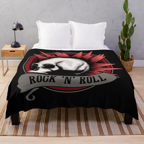 Item preview, punk, rock and roll skull designed and sold by angelusdark.