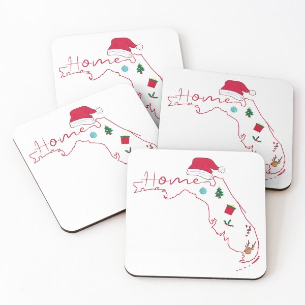 Item preview, Florida Christmas Florida Home Xmas Florida State Map Pride designed and sold by Dream-bubble.