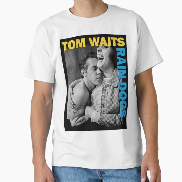 Vista previa del artículo con la obra «Perros de la lluvia de Tom Waits», diseñado y vendido por kajizawi.