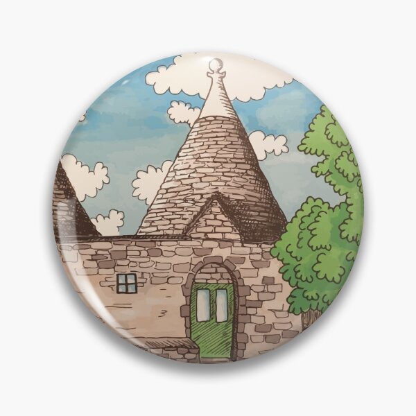 Item preview, Cisternino's Trulli - Puglia - Apulia - Throw Blankets, magnet, bags and pillow designed and sold by VagoGraphicArt.
