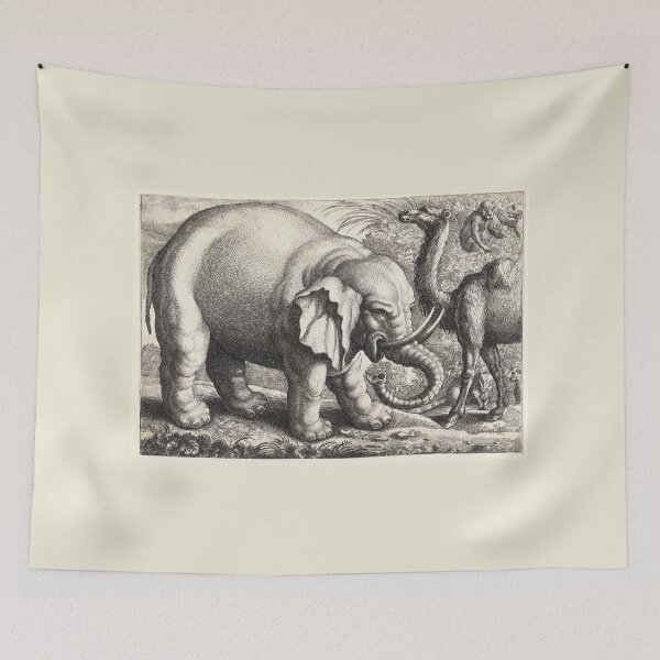 Item preview, Elephant and Camel by Wenceslas Hollar designed and sold by Amanda1775.