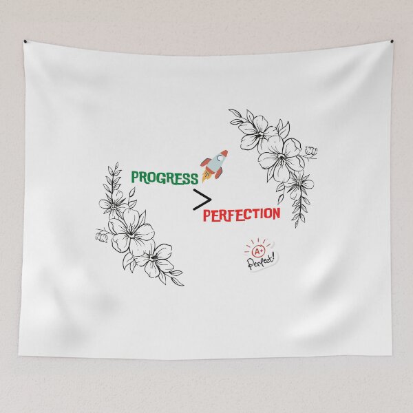 Item preview, Motivational Progress Over Perfection Back to School Teacher  designed and sold by Afleks.