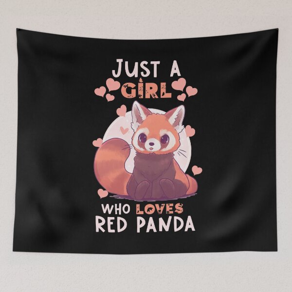 Item preview, Just A Girl Who Loves Red Panda designed and sold by sprintmoon.