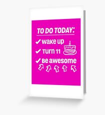 11th Birthday Checklist Be Awesome 11 Years Old T-Shirt Greeting Card