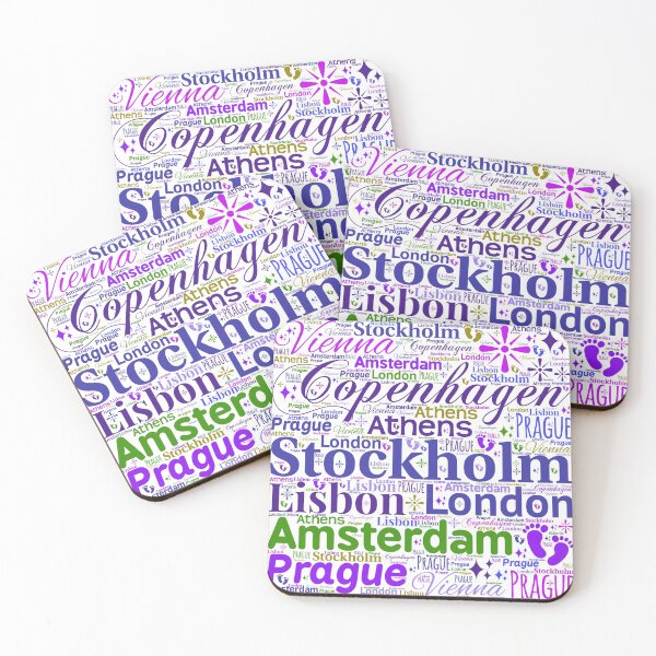 Item preview, European Cities Visualization designed and sold by frankie5368.