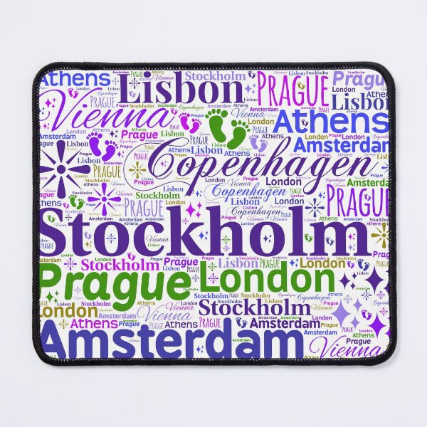 Item preview, European Cities Visualization designed and sold by frankie5368.