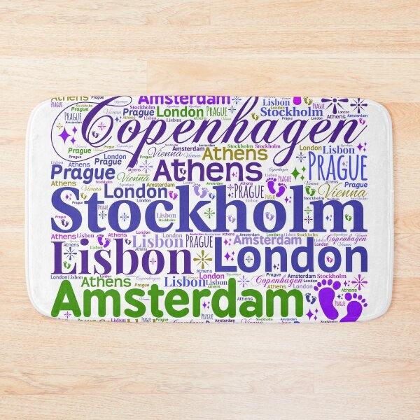 Item preview, European Cities Visualization designed and sold by frankie5368.