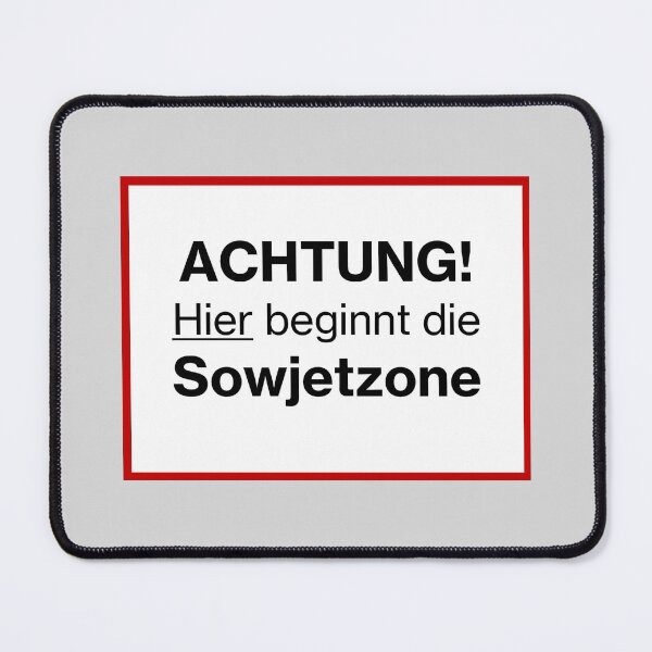 Item preview, Replica sign -  Attention The Soviet Zone starts here - Achtung! Hier beginnt die Sowjetzone designed and sold by Cold War Conversations.