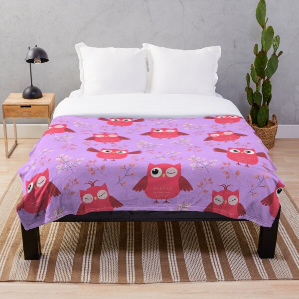 Item preview, I Just Freaking Love Owls Pink Pattern designed and sold by NechEmpire.