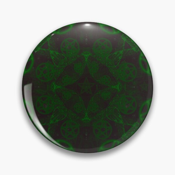 Item preview, Neon Green Witchy Vibes Pentacle Pattern  designed and sold by ThatsJustJilly.
