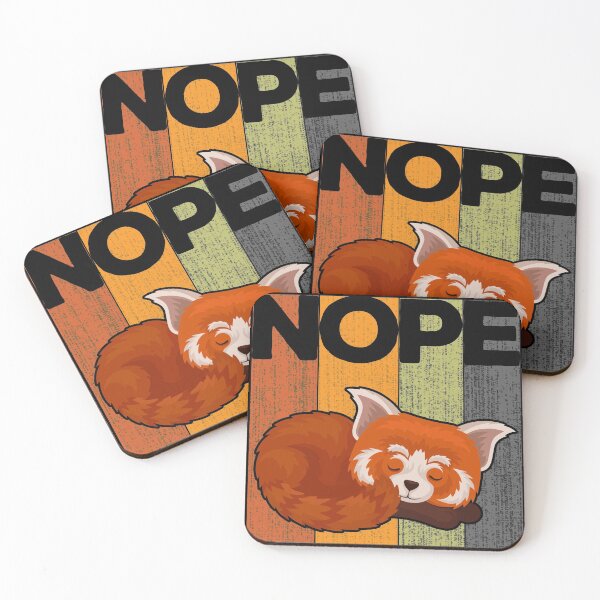 Item preview, Nope Red Panda designed and sold by sprintmoon.