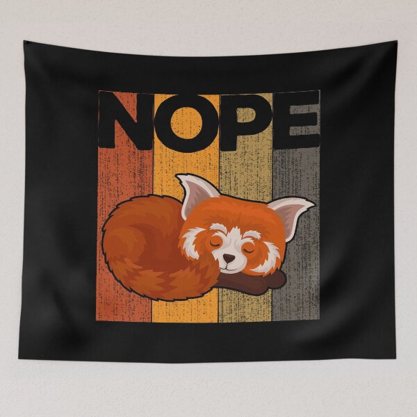 Item preview, Nope Red Panda designed and sold by sprintmoon.