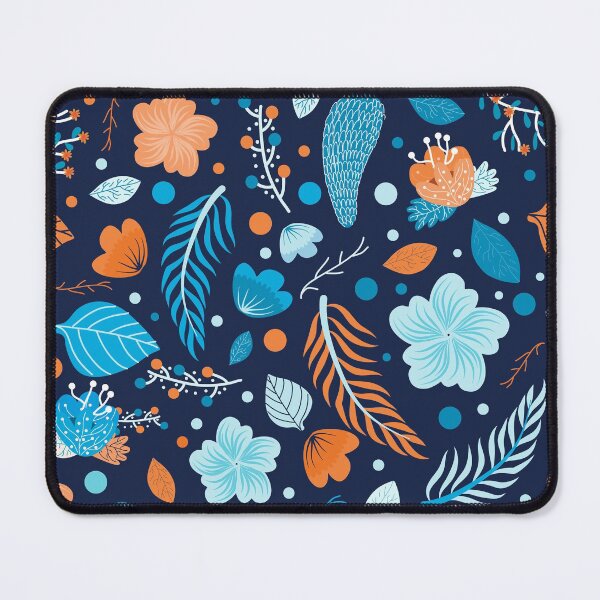 Item preview, Navy Blue & Orange  Pattern designed and sold by MakeitMelo.