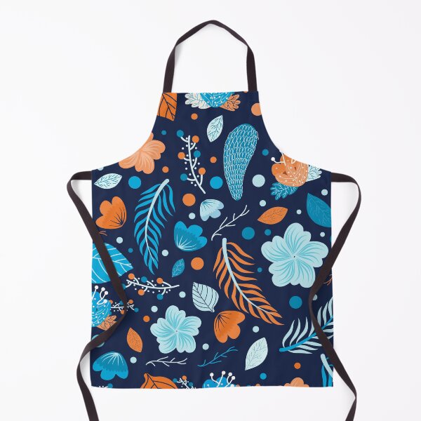 Item preview, Navy Blue & Orange  Pattern designed and sold by MakeitMelo.