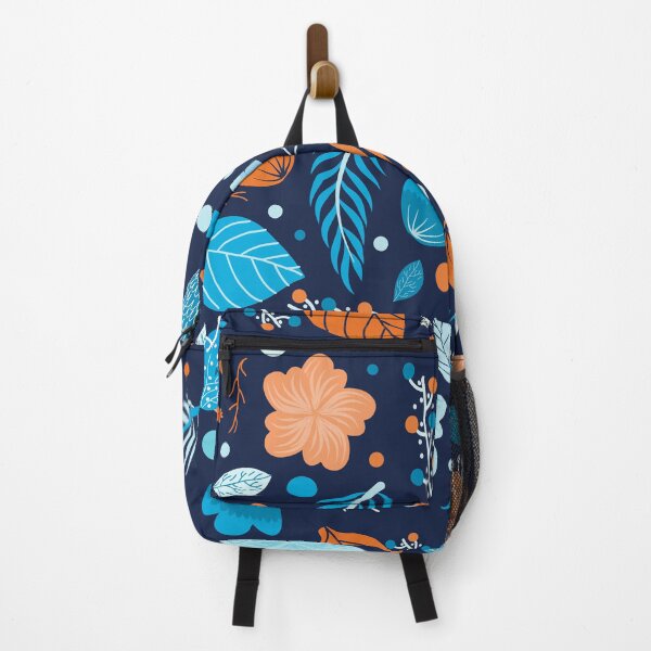 Item preview, Navy Blue & Orange Pattern designed and sold by MakeitMelo.