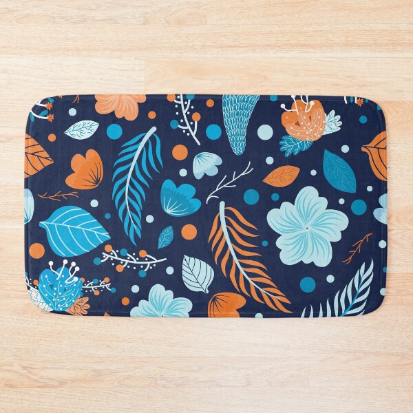 Item preview, Navy Blue & Orange  Pattern designed and sold by MakeitMelo.