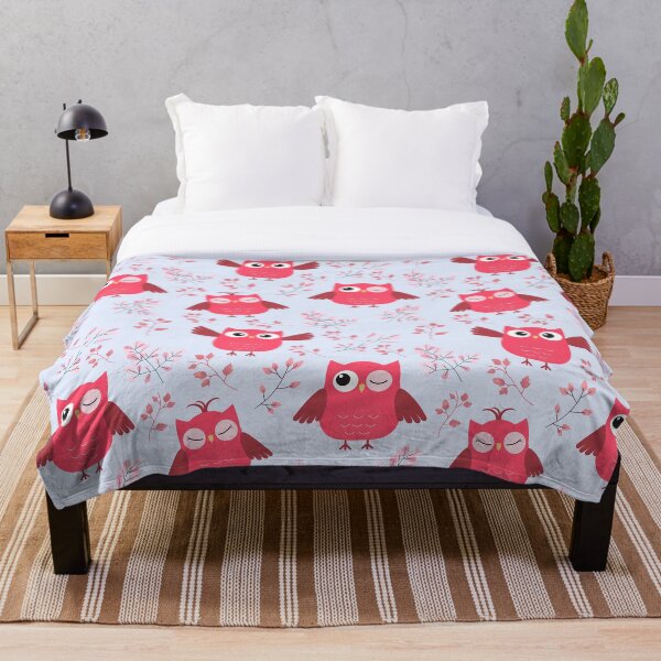 Item preview, I Just Freaking Love Owls Pattern With Blue Background designed and sold by NechEmpire.