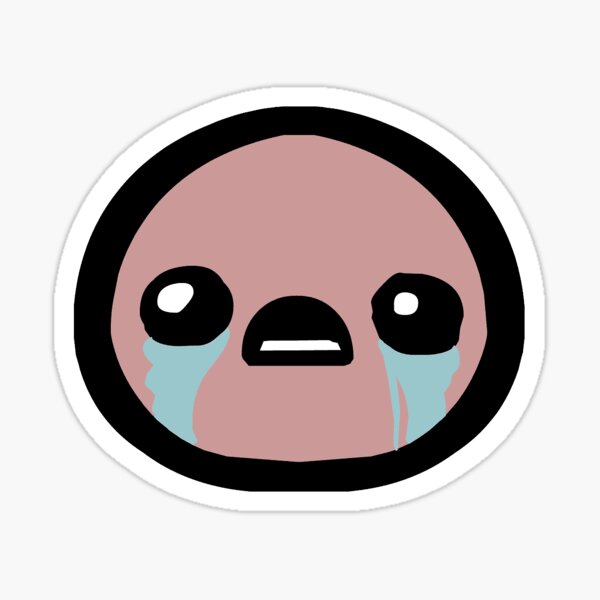 Isaac pleure Sticker