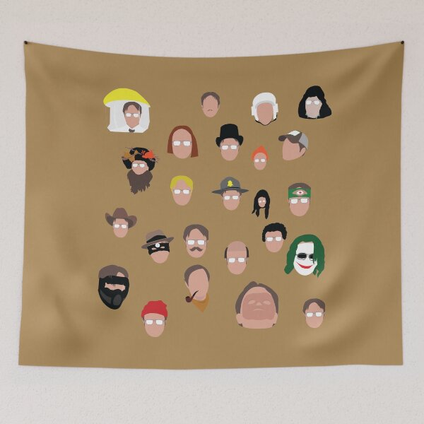 Item preview, The Many Faces of Dwight designed and sold by doctorheadly.