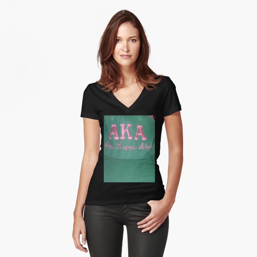AKA Collection Fitted V-Neck T-Shirt