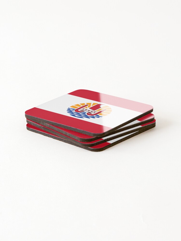 Alternate view of Flag of French Polynesia Coasters (Set of 4)