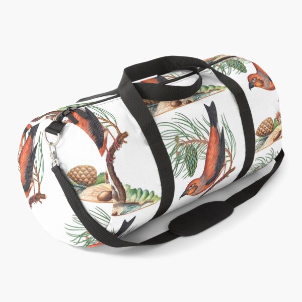 Item preview, Red crossbill with pine tree by James Bolton designed and sold by mycloudzdesign.