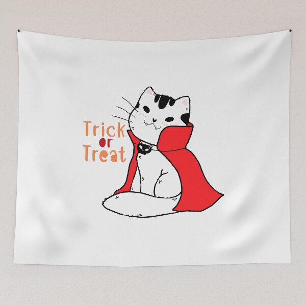 Item preview, Happy halloween trick or treat cat dracula designed and sold by Gotafeeling.