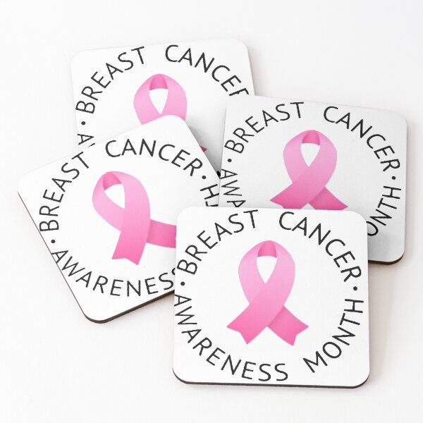 Item preview, Breast Cancer Awareness Month with Pink Ribbon Circle Badge designed and sold by WearWolfDesigns.