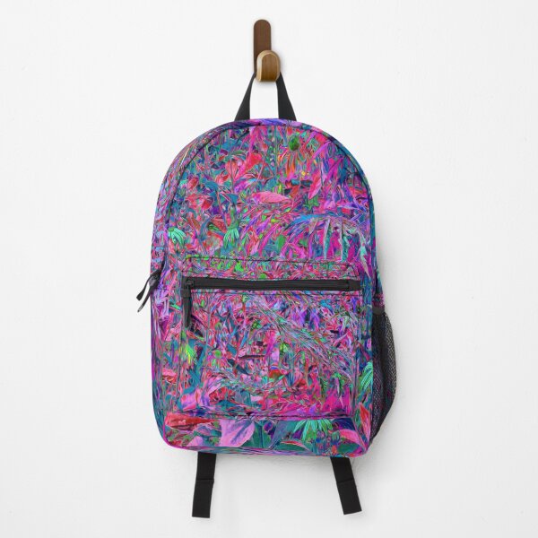 Item preview, Abstract Psychedelic Rainbow Colors Foliage Garden designed and sold by myrubiogarden.