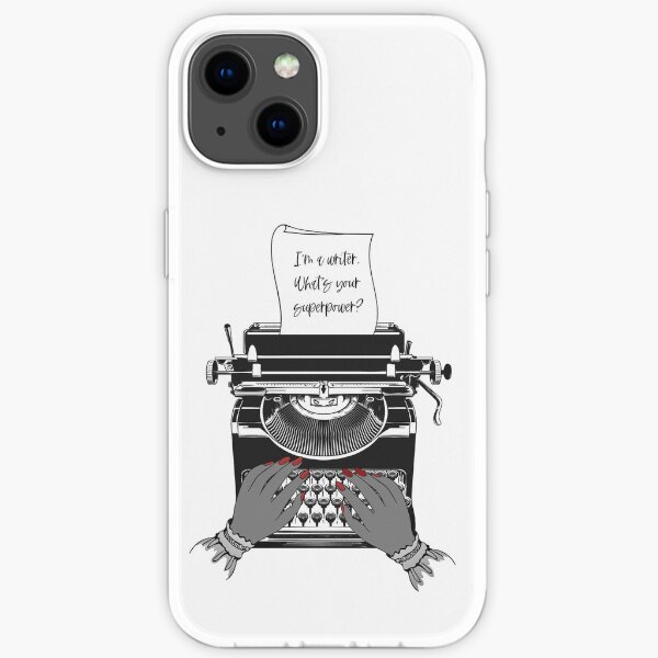 Writing Is My Superpower iPhone Soft Case