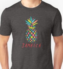Tropical Pineapple Jamaica Slim Fit T-Shirt
