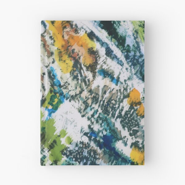 Item preview, Brushy Abstract in Green, Yellow, and Blue designed and sold by Leslie Rogers Todder.