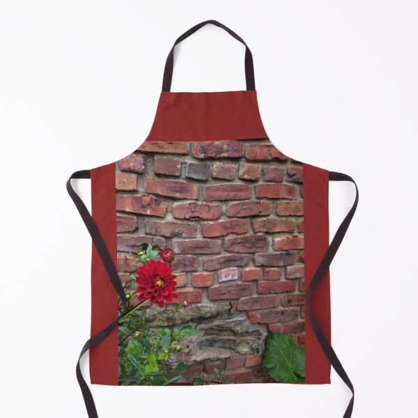 Item preview, Red Flower on Brick designed and sold by SecondsSunshine.