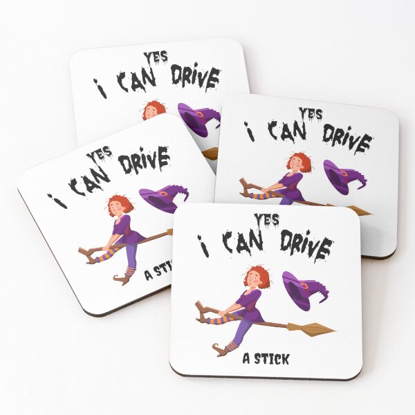 Item preview, Womens Why Yes I Can Drive A Stick T-Shirt Funny Halloween Gift Tee designed and sold by YourgiftShop.