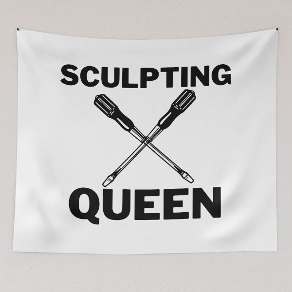 Item preview, Sculpting Queen Funny T-shirt women gift designed and sold by InnovantDesigns.