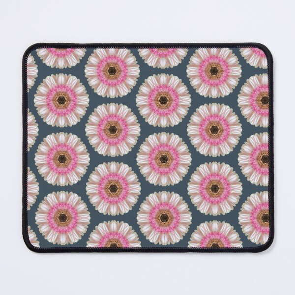 Item preview, Pink gerbera on navy designed and sold by LittleBettyMakes.