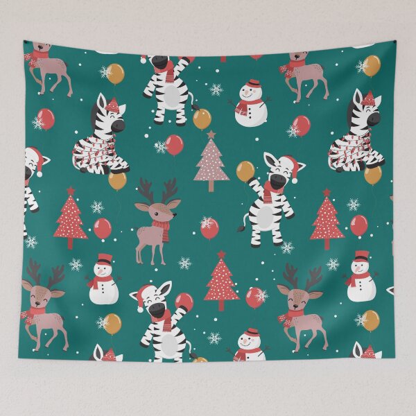 Item preview, zebras happy christmas designed and sold by angelusdark.